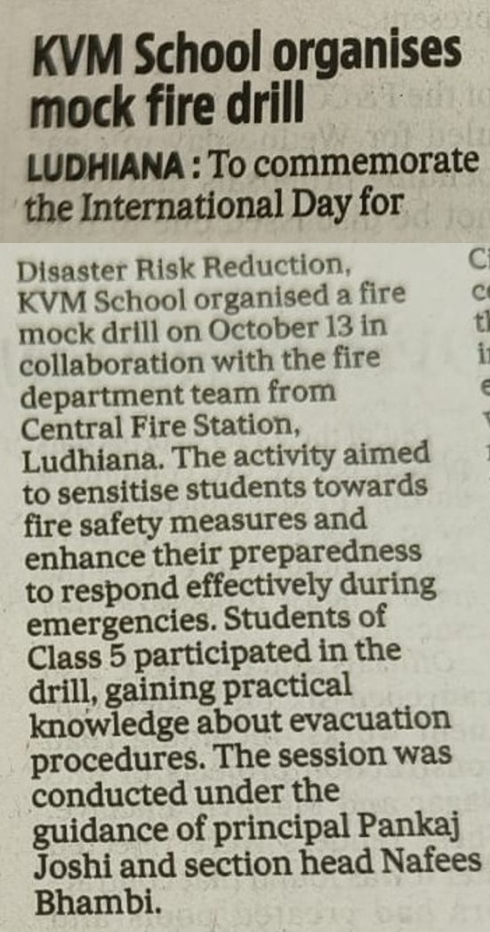 KVM SCHOOL ORGANIZE DRILL