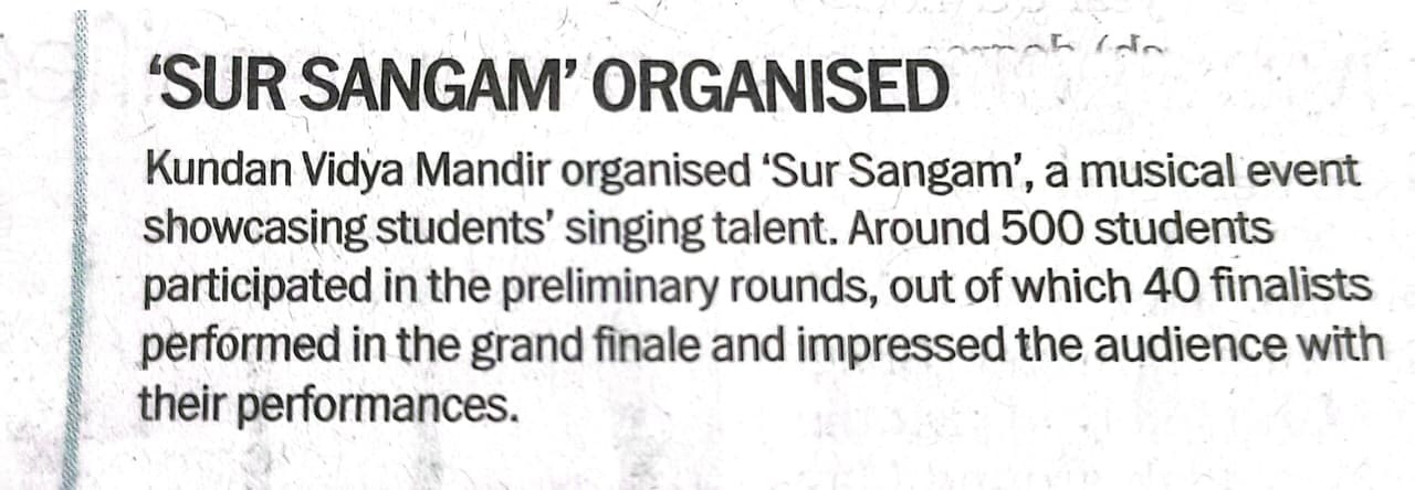 KVM Organised Sur Sangam